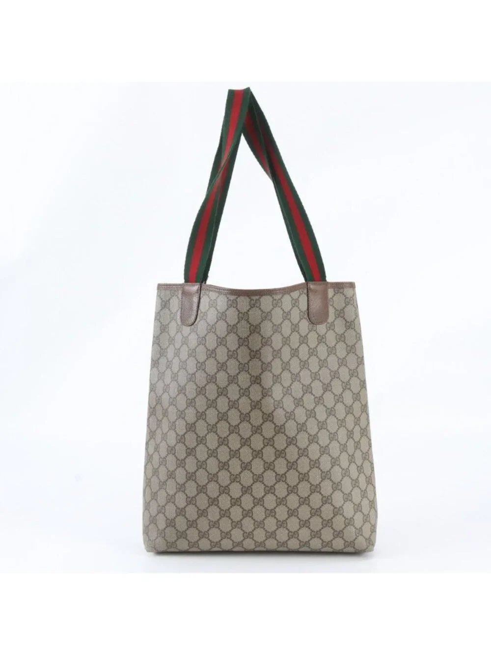 Gucci GG Supreme Sherry Line Leather Tote Shoulder